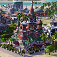 Tropico 6 и Храм Василия Блаженного.
